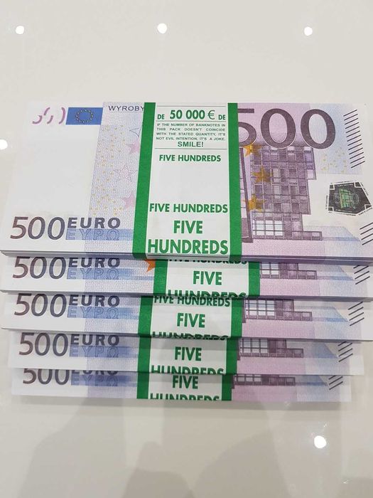 500 EURO plik 100szt. dwustronne edukacja, zabawa+GRATIS