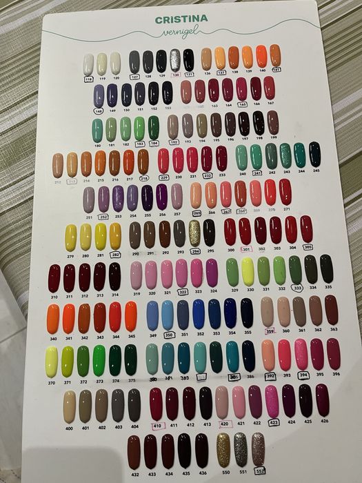 Mostruario/expositor de cores de verniz de gel crit