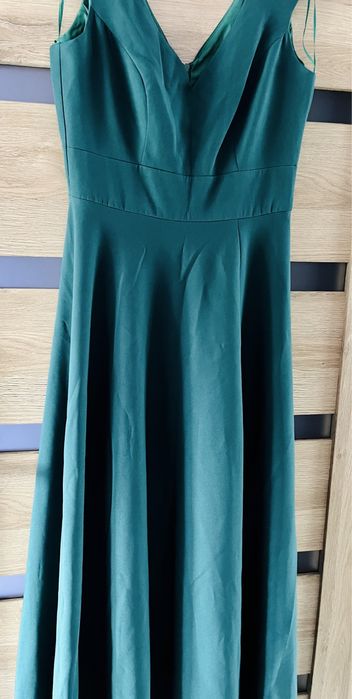 Sukienka maxi butelkowa zieleń