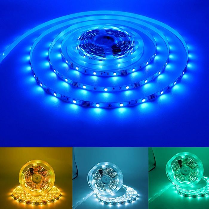 RGB led 5050 светодиодная лента с Bluetooth ip 65(5 и 5 метров)