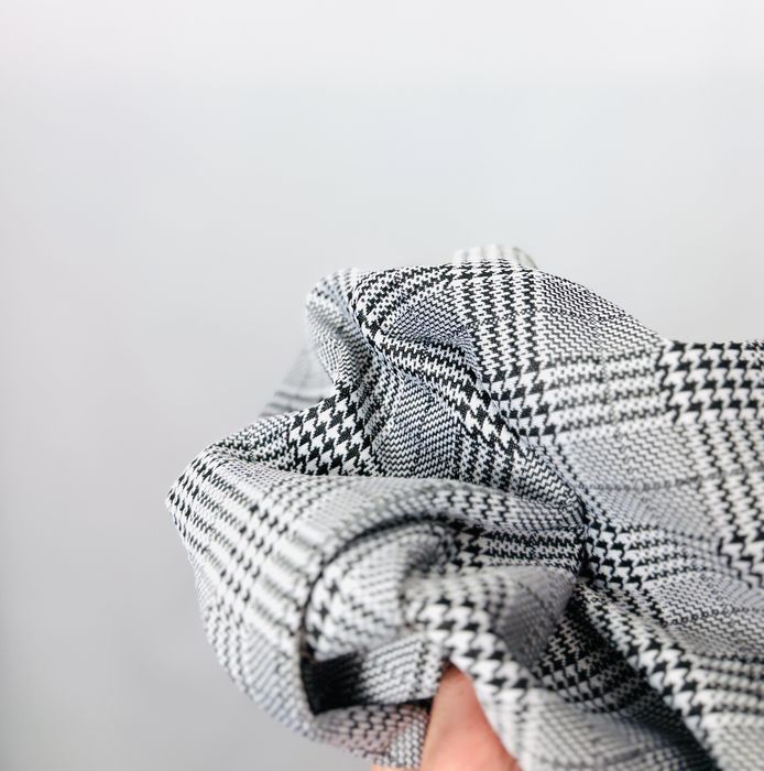 Bluzka w kratę z krótkim rękawem S 36