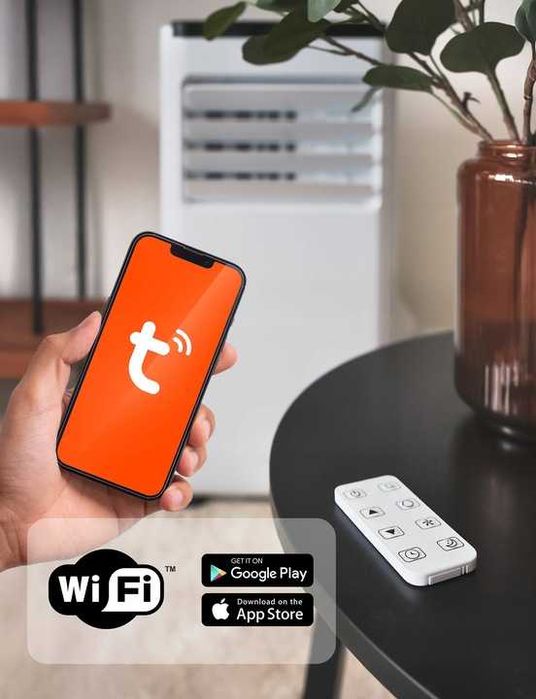 3w1 WYDAJNY Klimatyzator przenośny 2,6kW cichy osuszacz powietrza WiFi