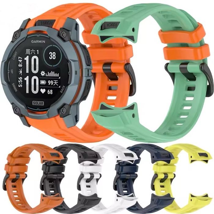 Силіконовий ремінець Garmin Instinct 3 Amoled 50mm 45mm Garmin Instinct 3 Solar 45mm 50mm Band