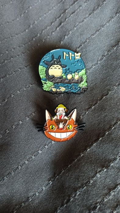 Мой сосед Тоторо кот аниме Хаяо Миядзаки значки anime totoro брошка