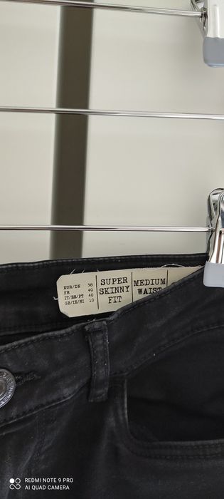 spodnie jeans jeansy rozm. 38 / M czarne
