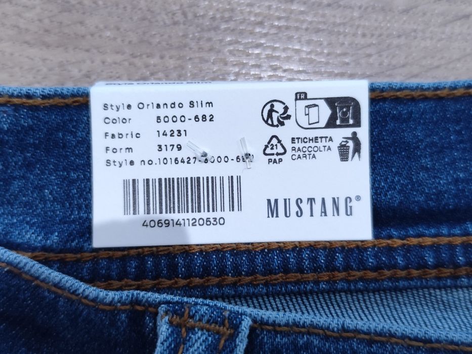 Spodnie jeansy MUSTANG Tramper Straight dżinsy męskie nowe 31/34 3