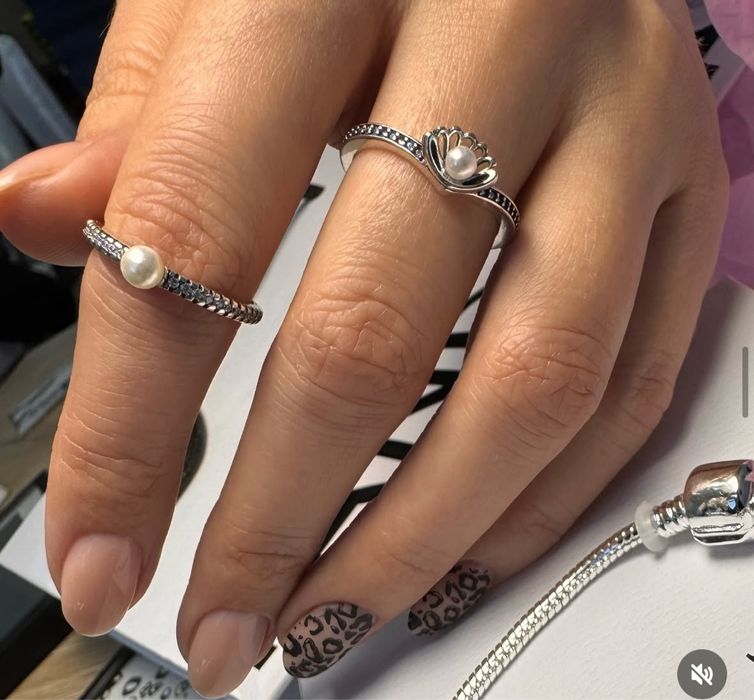 Каблучка Пандора Pandora з перлиною Русалонька