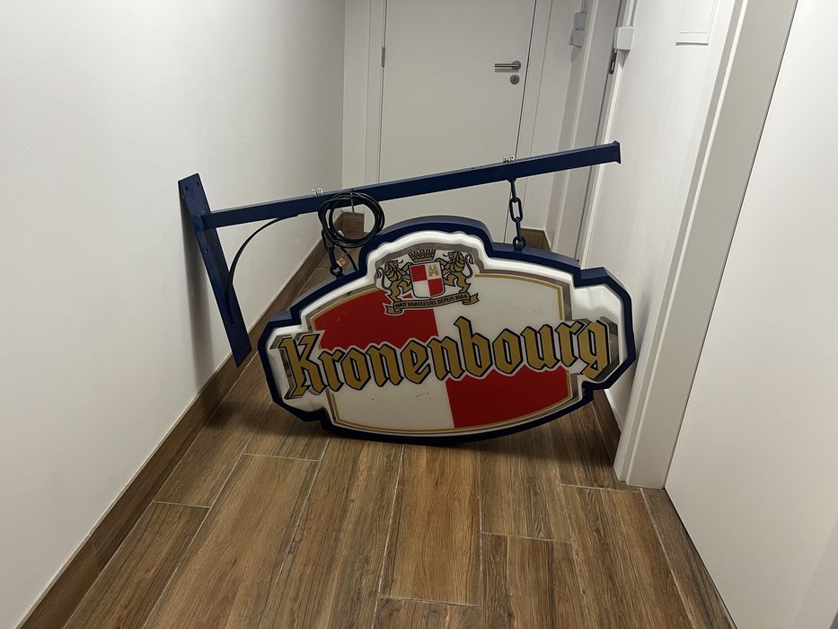 Anuncio reclame cerveja Kronenbourg restaurado