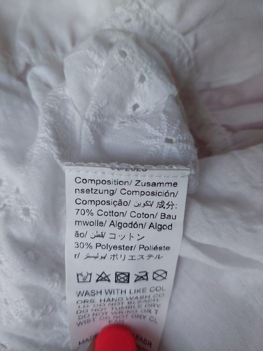 Sukienka niemowlęca z kokardą, długi rękaw, r. 9-12 m