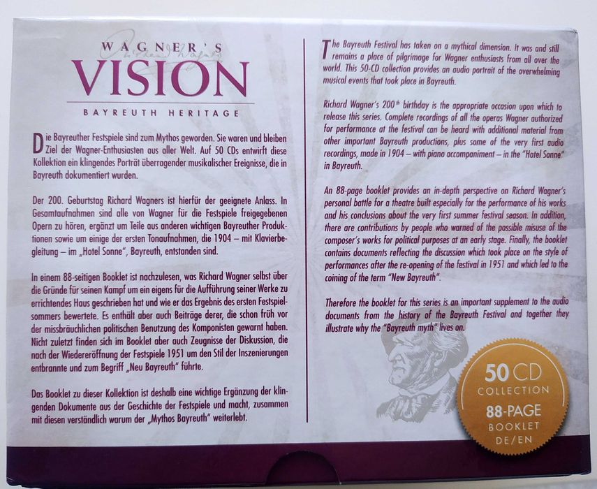 Wagner's Vision - Bayreuth Heritage (50 CD) 10 Óperas de Wagner