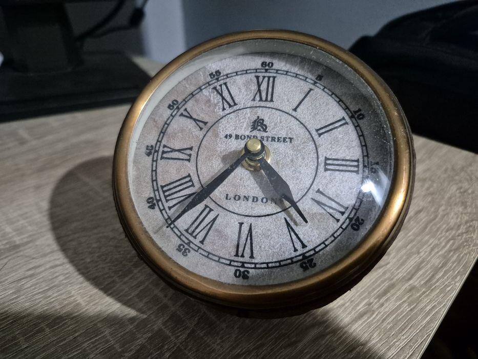 Zegar marynistyczny biurkowy skórzany Almi Decor