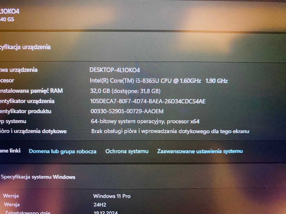 HP ProBook 640 G5 Intel i5-8gen, 32Gb RAM, SSD, Intel UHD, USB-C