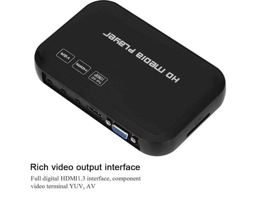 Odtwarzacz multimedialny wideo 1080P HDMI Vga