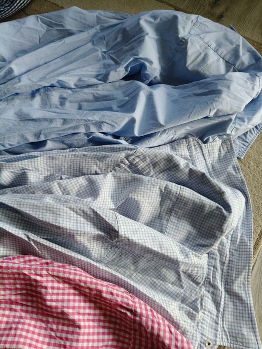 Pakiet koszul męskich długi rękaw rozmiar M i L