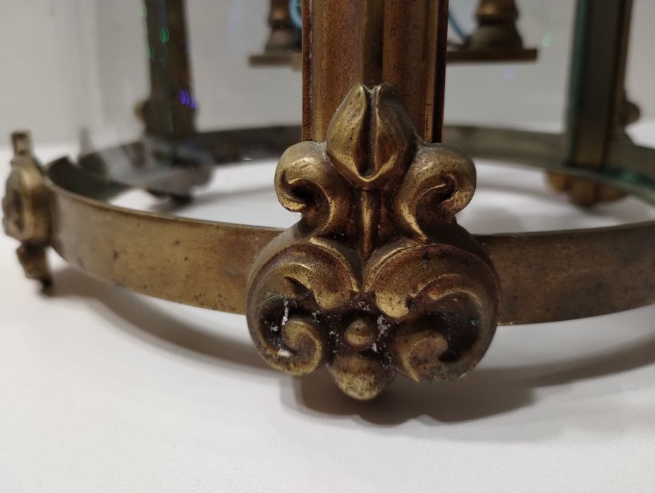 Lampa mosiężna pałacowa Vintage