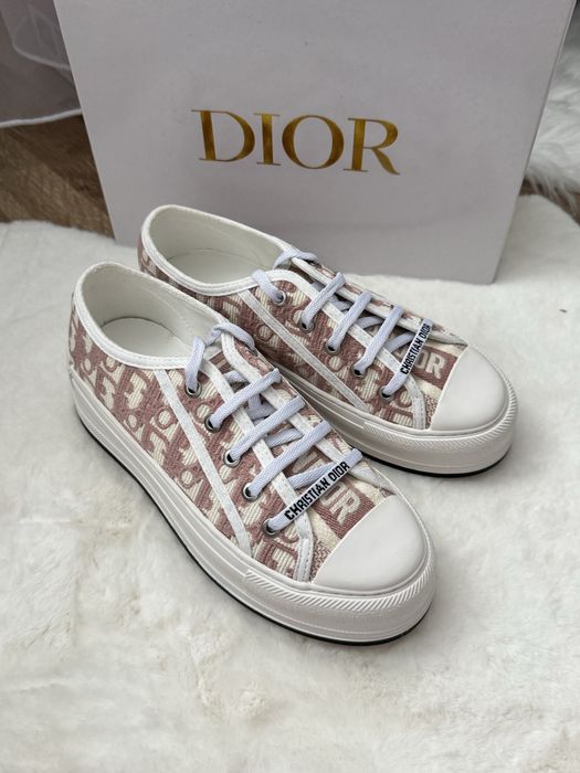 Кеди dior на платформі жіночі з принтом 38