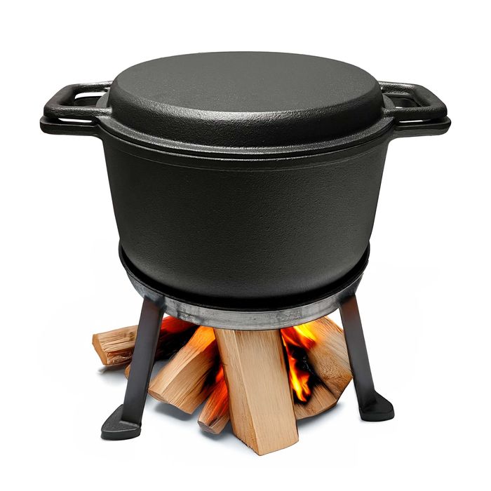 kociołek żeliwny myśliwski patelnia garnek 7l 3w1 ognisko grill