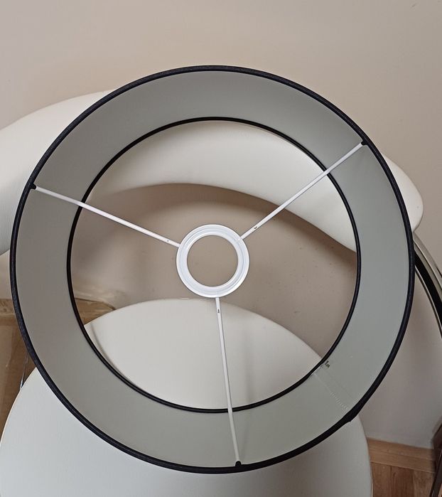 Abażur walec czarny do lampy podłogowej 20cmX30cm