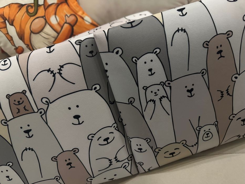 Panel ścienny tapicerowany misie