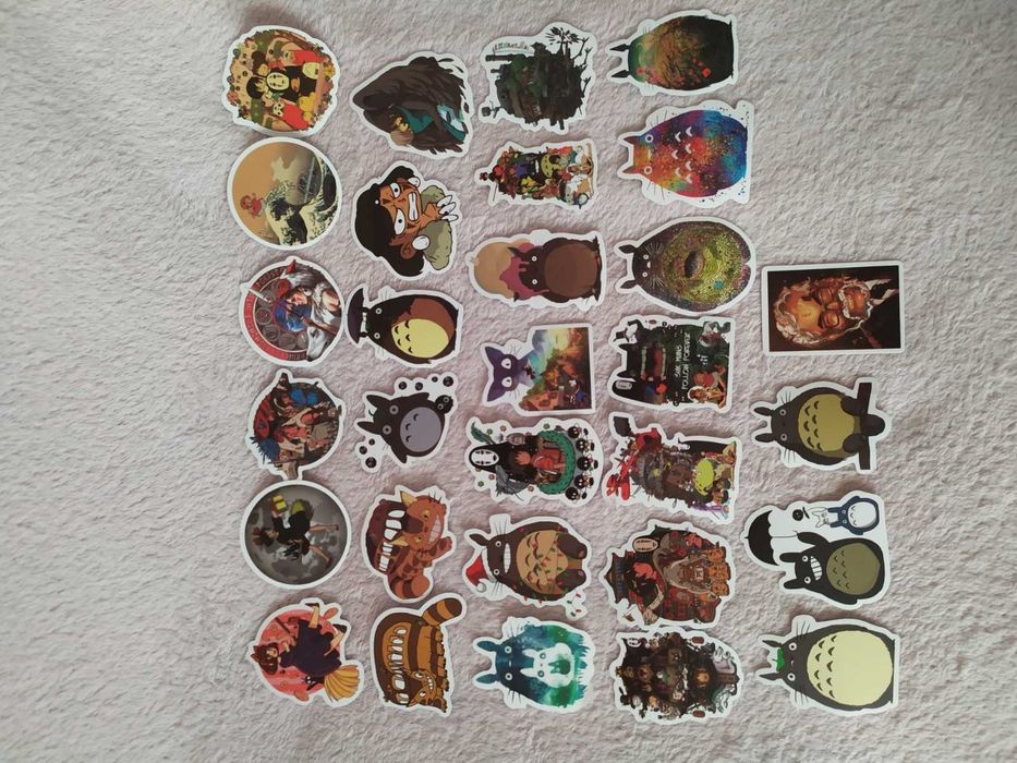 Наклейки , стикеры аниме Тоторо, Ходячий замок, Унесённые призраками