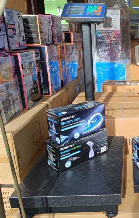 електронні ваги 150 300 600 кг товарні підлогові торгові платформні