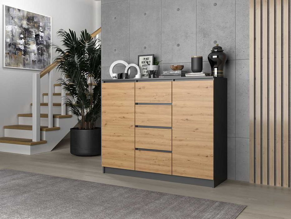 Komoda 2D4S 120CM 4 szuflady 2 drzwi RÓŻNE KOLORY