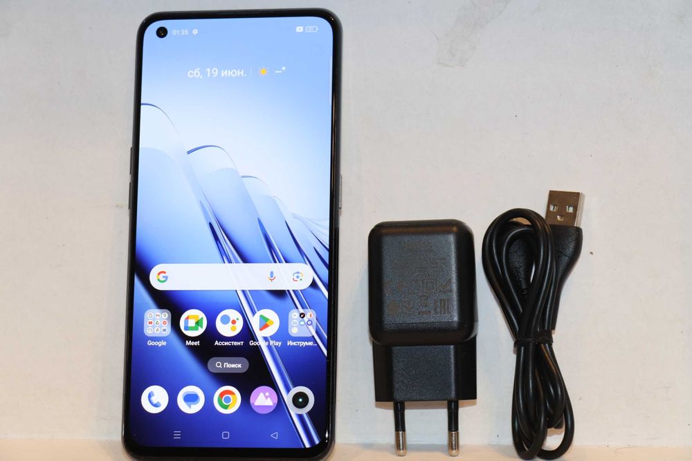 Realme GT 5G 8/128 GB Yellow, отличное состояние! Наложка