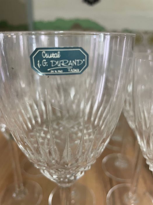 Conjunto de copos de cristal JG Durand VENDO OU TROCO
