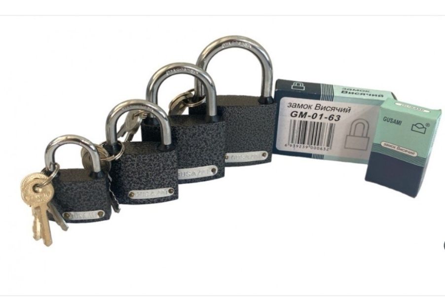 Замок навесной металлический 32мм 38 40мм 50 60 63мм 70 75 80 90мм