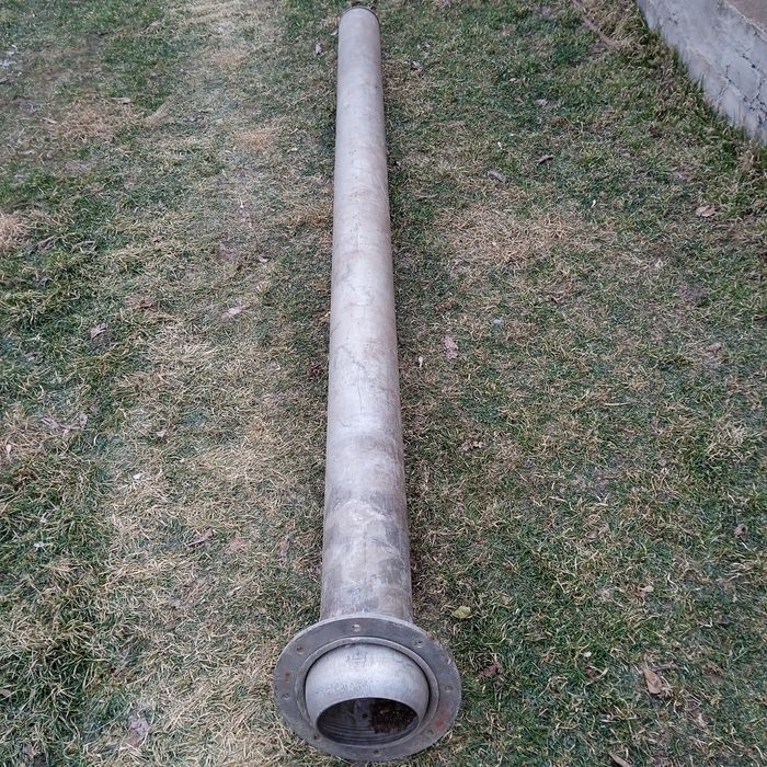 Труба алюмінієва, товстостінна, 293 см довжина, 16.4 см діаметр зовн.