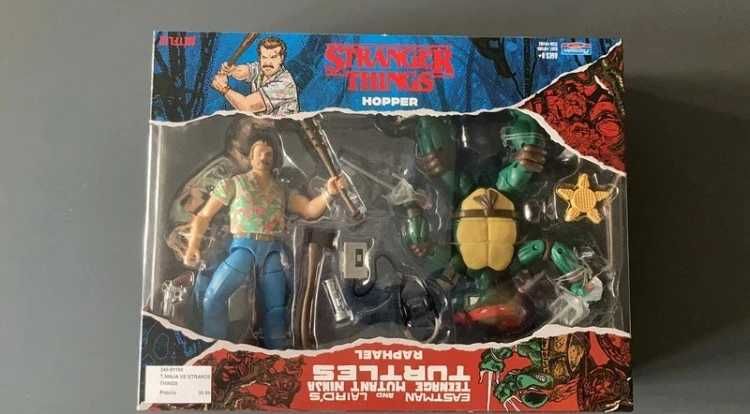 Figuras tartaruga ninja Tmnt x stranger things x ninja turtles
