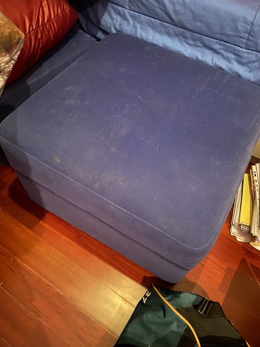 Sofá 2 lugares + cadeirão + puff