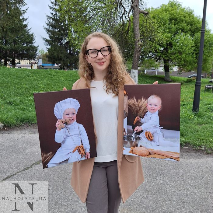 Фотопортрет на полотні. картина на холсте. Фото друк. Печать картин.