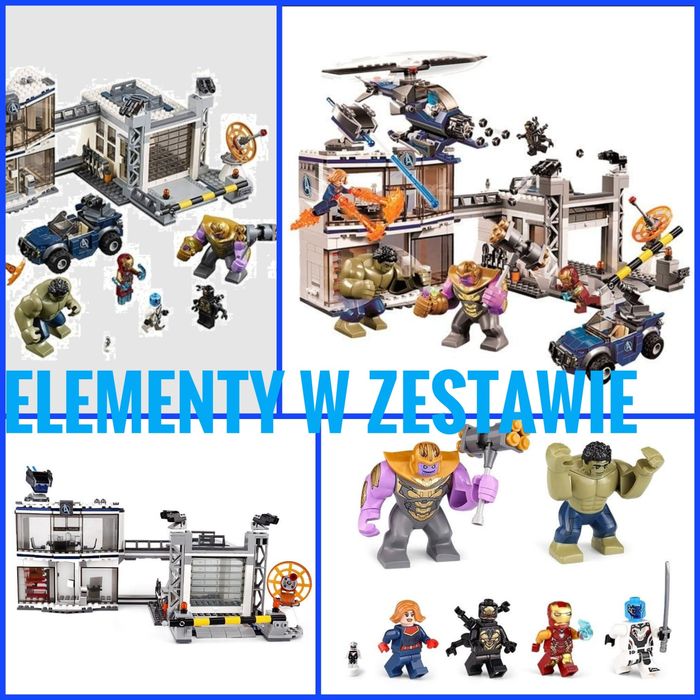 NOWY! Zestaw klocków Avengers