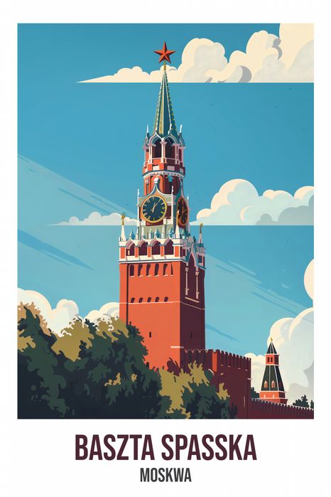 Plakat 30x45cm Baszta Spasska