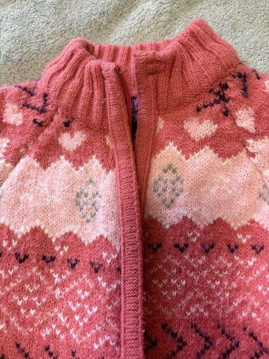 Теплий светер для дівчинки 110р. Теплий кардиган дитячий 4роки