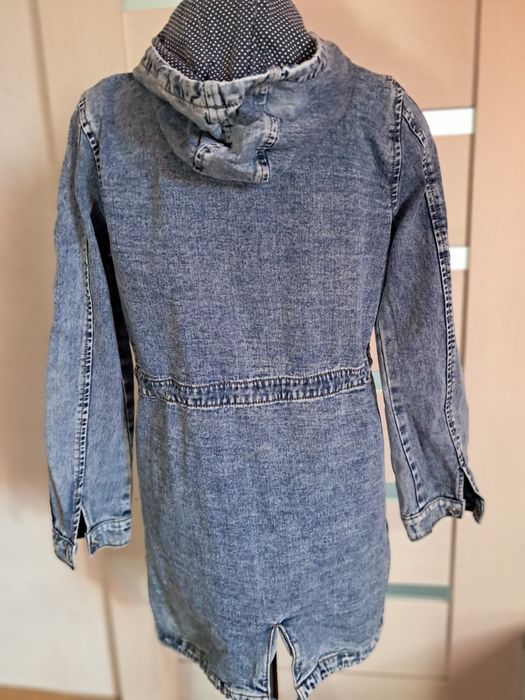 Kurtka parka jeansowa rozmiar M /L
