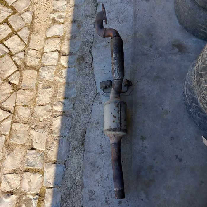 Catalizador com serpentina e escape vw polo 9n2 1.4tdi