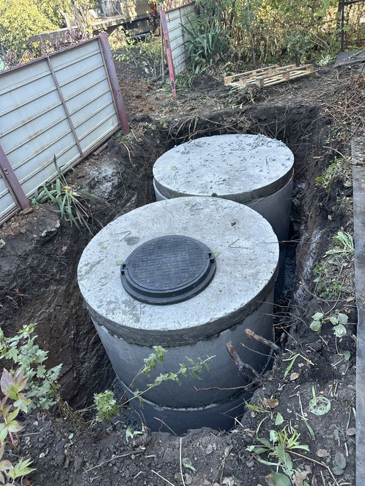 Колодец скважена водопровод яма сливная септик бетонные кольца доставк