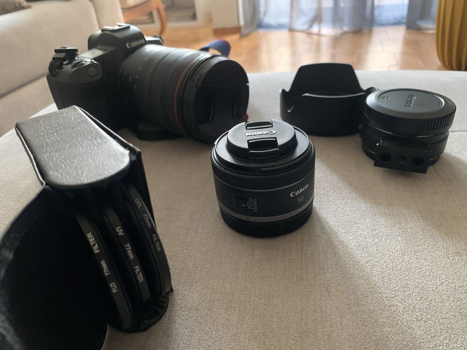 Canon r com todo o material que esta nas foto