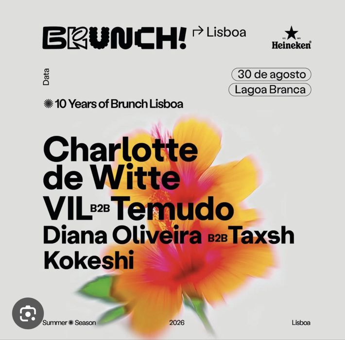 Bilhete Brunch Charlotte de Witte