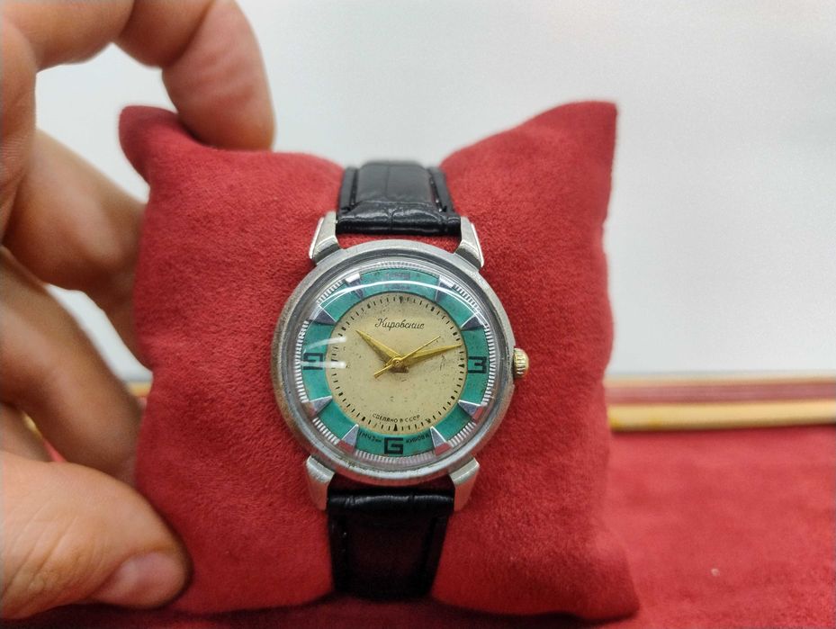 Rzadki zegarek Kirowski Ring zielony Rarytas !! Kirowskie luch !! Vintage