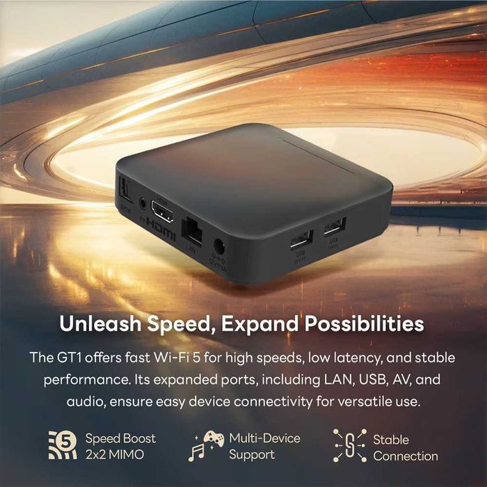 Смарт приставка RockTek GT1 UHDRealtek RTD1325 2/32gb  Netflix 4K