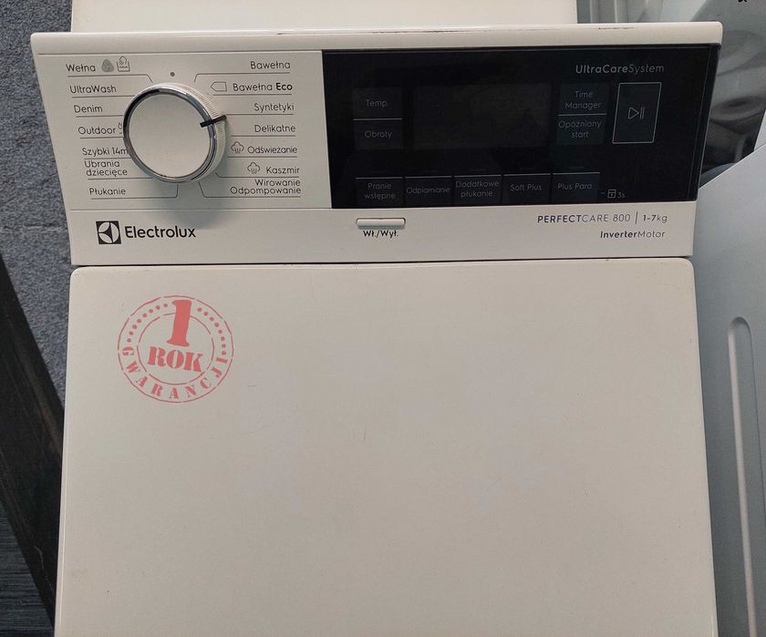 ROK GWARANCJA Pralka PAROWA ładowana od góry Electrolux EW8T3372P 7 kg 1300 obr. SensiCare TimeManager /Sklep AGDcomplex Bełchatów, Al. Wyszyńskiego 6