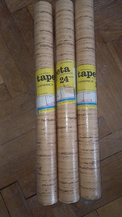 3 rolki tapety wklęsłodrukowe