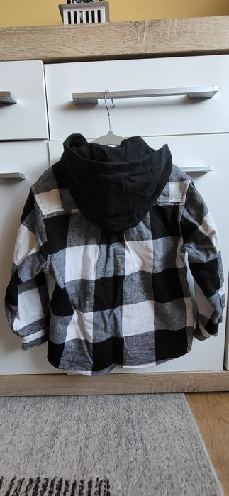 Koszula w kratkę z kapturem 122 cool club