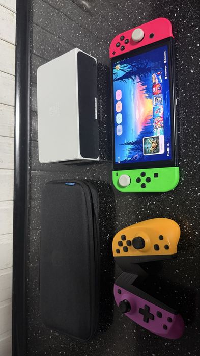 Nintendo switch OLED kefir 64 Gb + 128 карта памʼяті