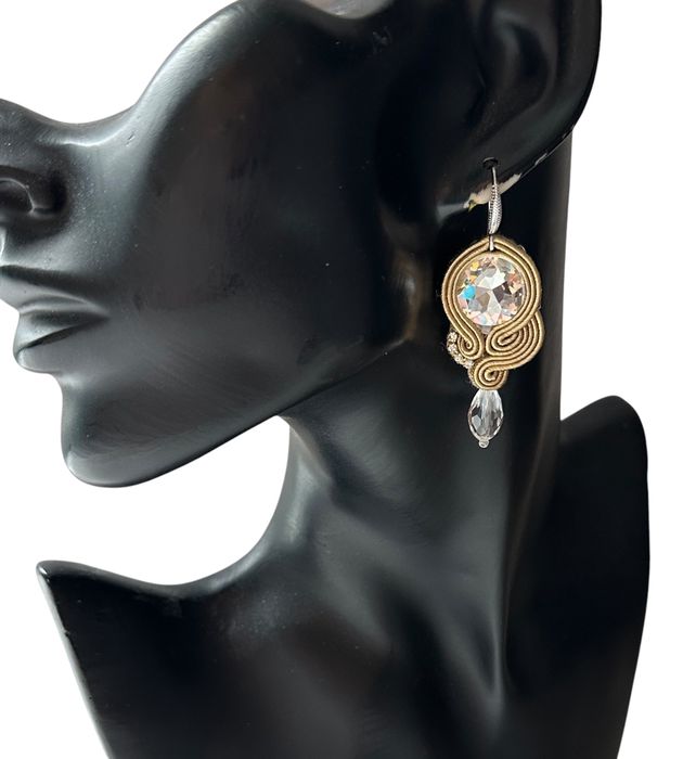 Złoty, srebrny, crystal komplet sutasz elegancki, prezent, komunia