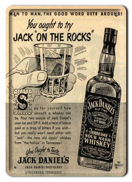 tabliczka metalowy szyld obrazek retro whiskey