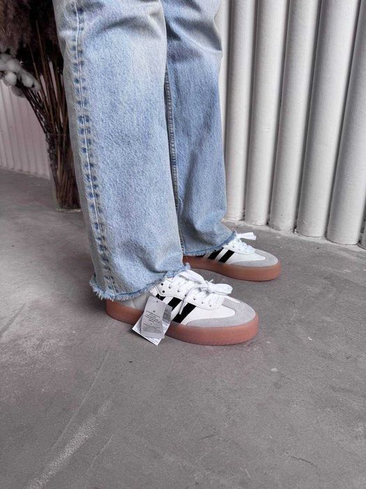 Женские кожанные кеды Adidas Samba XLG / Адидас Самба 36 37 38 39 40
